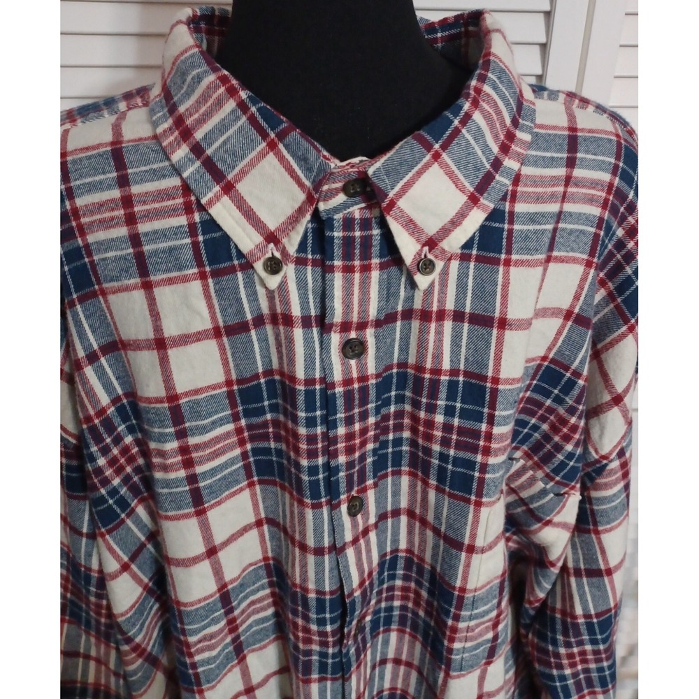 MENS FOUNDRY 4XLT FLANNEL SHIRT - Picture 2 of 3